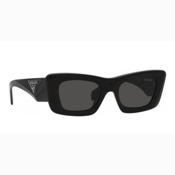 NEW PRADA PR13ZS 1AB5S0 WOMEN PRADA SUNGLASSES PRADA SPR 13Z BLACK PR 13SZ - Picture 4 of 11